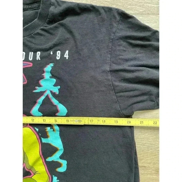 Vintage 90s Disney Goofy Movie Powerline World Tour Pop Star Graphic T-Shirt - Picture 6 of 8
